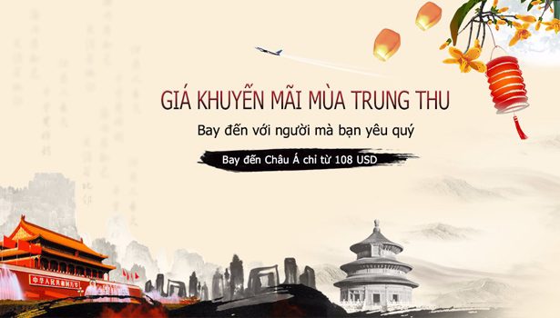 China Southern Airlines khuyến mãi mùa trung thu 2017