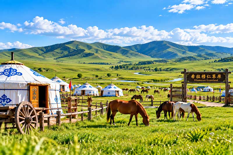 Thảo nguyên Xilamuren - địa điểm du lịch gần Hohhot Nội Mông