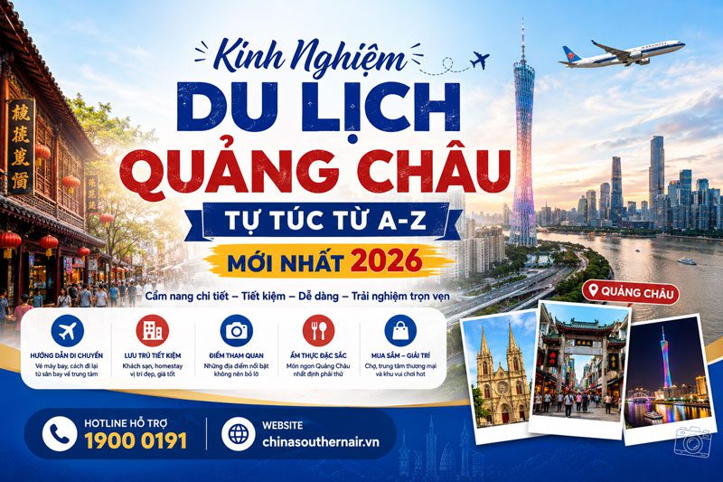 Kinh nghiệm du lịch Quảng Châu tự túc từ A-Z mới nhất 2026
