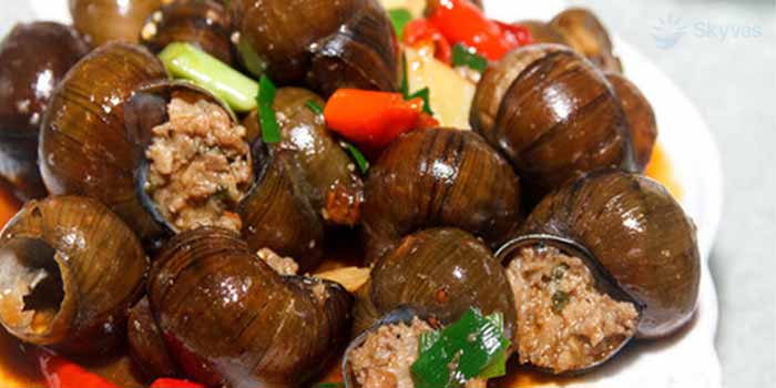 Ốc sông Li nhồi thịt
