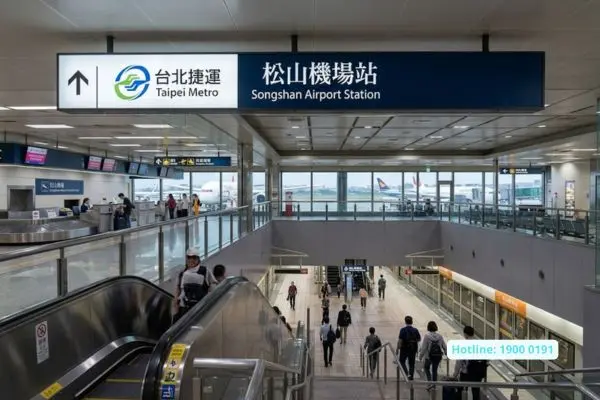 Sân bay Tùng Sơn Songshan ngay trung tâm Đài Bắc