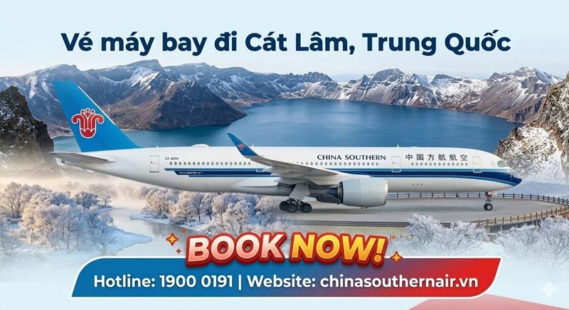 Vé máy bay đi Cát Lâm Trung Quốc hãng CZ