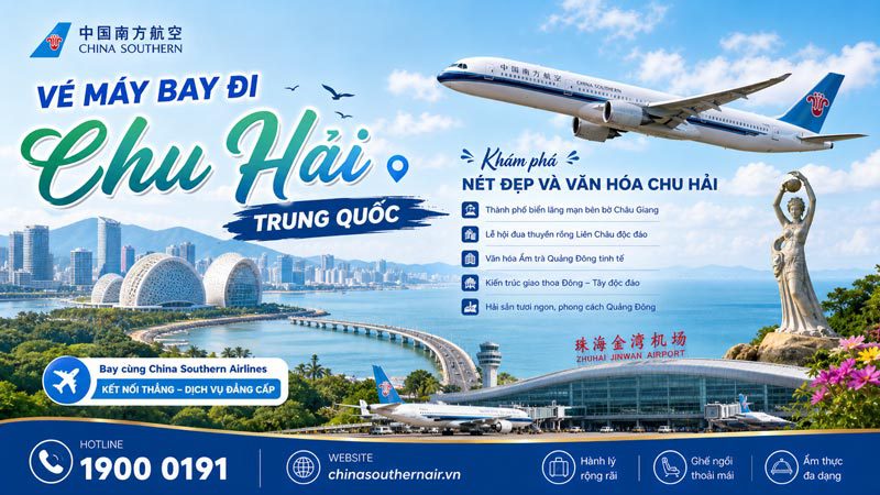 Vé máy bay đi Chu Hải 2026