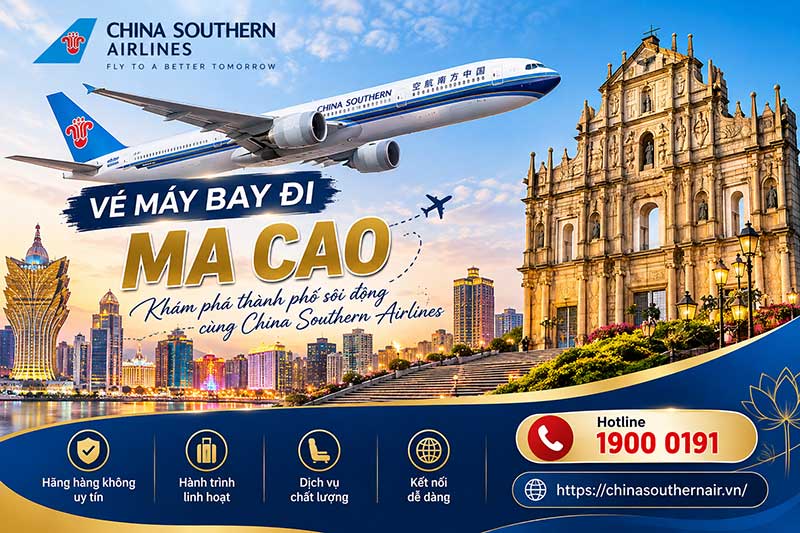 vé máy bay đi Ma Cao giá rẻ