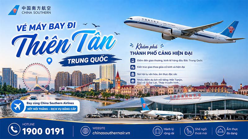 Vé máy bay đi Thiên Tân 2026