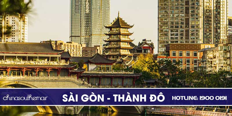 Vé máy bay Sài Gòn đi Thành Đô
