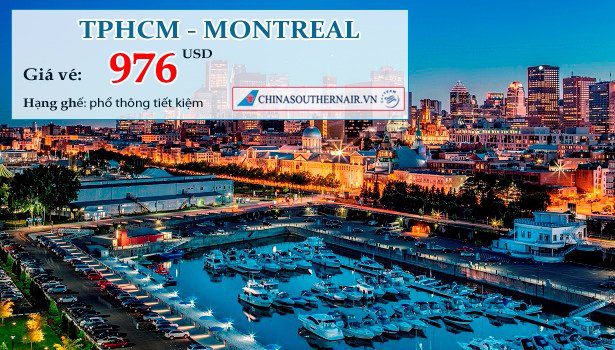 Vé máy bay từ TPHCM đi Montreal