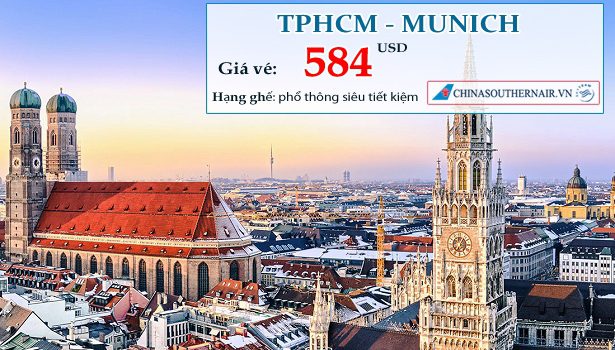 Vé máy bay từ TPHCM đi Munich