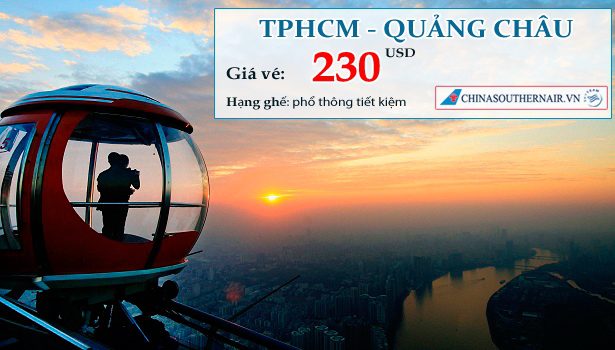 Vé máy bay từ TPHCM đi Quảng Châu