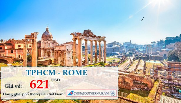 Vé máy bay từ TPHCM đi Rome